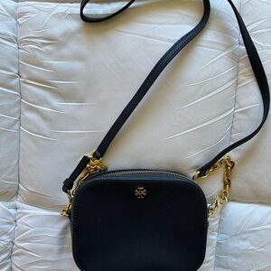 Robinson Round Saffiano Leather Crossbody